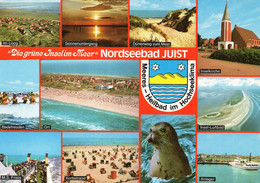 011799  Nordseebad Juist - Die Grüne Insel Im Meer  Mehrbildkarte - Juist
