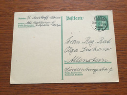 K26 Deutsches Reich Ganzsache Stationery Entier Postal P 170I Von Kraplau - Stamped Stationery