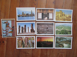 Lot De 10 Cartes Postales   Tombe De Sennedjem, Grande Muraille De Chine, San Francisco, Guerriers Toltèques - 5 - 99 Cartes