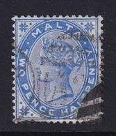 Malta: 1885/90   QV   SG25    2½d    Bright Blue    Used - Malte (...-1964)