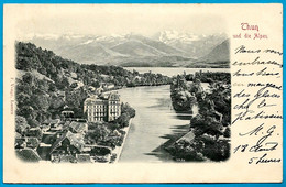 CPA Suisse Carte En Relief THUN (Thoune) BE - Thun