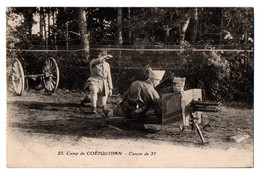 CPA 56 - Camp De COETQUIDAN (Morbihan) - 25. Canon De 37 - Guer Cötquidan