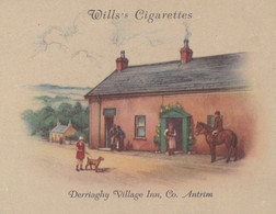 11 Derriaghy Village Inn, Co Antrim  - Old Inns 1939  - Wills Cigarette Card - L Size 6x8cm - Wills