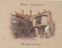 12 The Eagle Cambridge  - Old Inns 1939  - Wills Cigarette Card - L Size 6x8cm - Wills