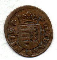 HUNGARY, 1 Poltura, Copper, Year 1707-KB, KM #263.1 - Hongarije