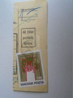 D187478   Parcel Card  (cut) Hungary 1976   Handstamp With Postal Tax  40 Filler - Postpaketten