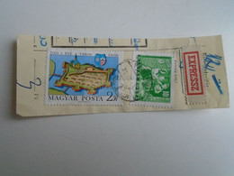 D187484   Parcel Card  (cut) Hungary 1971   Fertőd -Budapest Csepel  - Expressz - Paquetes Postales