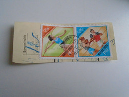 D187486   Parcel Card  (cut) Hungary 1972 Hegyeshalom  - Stamp München Olympic Games - Box Boxing - Paquetes Postales