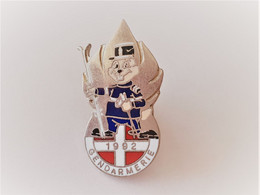 PINS MILITARIA / GENDARMERIE 1992 SKI / ARGENTE / 33NAT - Militaria