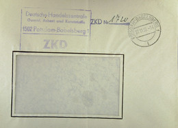 Orts-Brief Mit ZKD-Kastenstpl. "Deutsche Handelszentrale Gummi, Asbest Und Kunststoff 1502 Potsdam-Babelsberg1" 27.11.65 - Cartas & Documentos