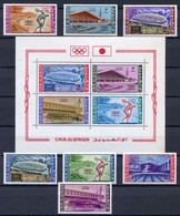 UMM Al QIWAIN 19 / 25 + BF 7 ⭐⭐ MNH < SERIE COMPLETE LUXE - OLYMPIC GAMES 1964 TOKYO - JEUX OLYMPIQUE - OLYMPIA - Summer 1964: Tokyo