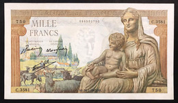 FRANCIA France 1000 Francs  28 01 1943 LOTTO 3510 - 1 000 F 1945-1950 ''Minerve Et Hercule''