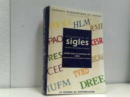 Dictionnaire De Sigles Domaines Economiques Et Sociaux - Lessico