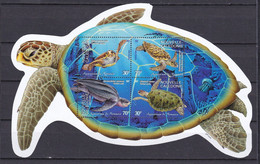 NC-32 – NEW CALEDONIA – BLOCKS - 2002 – TURTLES - CV 7 € - Hojas Y Bloques