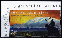 Türkiye 2021 Mi 4667 [Mint Cancelled] Battle Of Malazgirt, 950th Anniversary | Cavalry Horse Archer Falcon Flag Pennant - Gebruikt