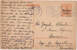 Stamped Stationery Belgium German Occupation - Sent From Brussel To Maastricht - Deutsche Besatzung