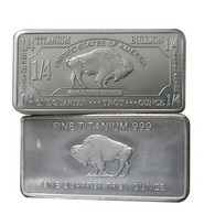 USA - 1/4 Troy Ounce Fine Titanium ‘Buffalo’ Art Bar - UNC - Collezioni