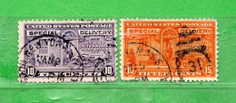 (Us.2) Stati Uniti ° - 1922 - EXPRESS.   Yv. 11a-12 . Vedi Scansioni. Used. - Express & Einschreiben