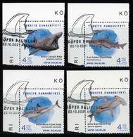 Türkiye 2021 Mi 4673-4676 [Mint Cancelled] Sharks, Animals (Fauna), Fishes, Sea Life - Used Stamps