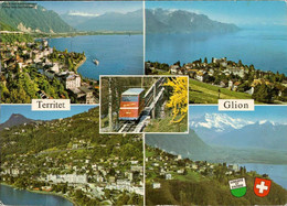 1060432 - Territet, Glion, Schweiz Mehrbildkarte - Ilanz/Glion