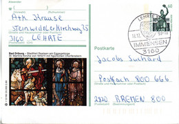 (BP6)BRD Bildpostk.60Pf.WSt.Sehenswürdigkeiten Bavaria München P139 T 12/180 "Bad Driburg" SSt.18.12.90 LEHRTE - Cartoline Illustrate - Usati
