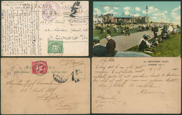 Guerre 14-18 - Lot De 2 CP Anglaise En S.M. (Militaire Belge En Campagne) Correspondance Militaire / Fokelstone / Albert - Postmark Collection