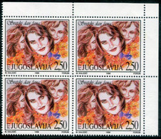 YUGOSLAVIA 1998 International Women's Day Block Of 4 MNH / **.  Michel 2853 - Unused Stamps