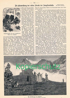 A102 219 Einweihung Der Jungfraubahn 1 Artikel Mit 3 Bildern Von 1898 !! - Other & Unclassified