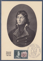 Général Desaix Carte Postale 1er Jour 63 Ayat Sur Sioule 23.3.68 N°1551 Portrait Champ De Bataille - 1960-1969