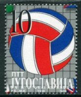 YUGOSLAVIA 1998 Volleyball Silver Medal Single Ex Block MNH / **.  Michel 2895 - Ongebruikt