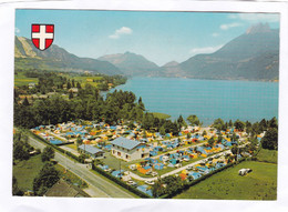 CPM. 15 X 10,5 -  DOUSSARD  -  CAMPING  INTERNATIONAL  DU  LAC BLEU - Doussard