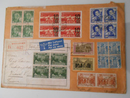 Monaco , Lettre Recommandee De Monaco-condamine 1937 Pour Zurich , Double Affranchissements - Covers & Documents