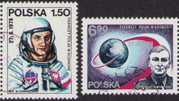 Poland 1978 Mi 2566-67 The First Pole In Space - Interkosmos, Mirosław Hermaszewski Cosmonaut / Used - Altri & Non Classificati