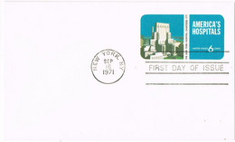 43152. Entero Postal  NEW YORK (NY) 1971. America's Hospitals. New Yprk Hospital - 1961-80