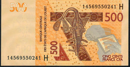 W.A.S. NIGER  P619Hc 500 FRANCS   2014   DATED (20)14   UNC. - Niger