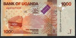 UGANDA P49a 1000 SHILINGI  2010 # AA0047635   FIRST DATE FIRST PREFIX LOW#  UNC. - Oeganda