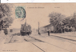 CPA/329.......CAZOULS LES BEZIERS ...LA GARE - Other & Unclassified