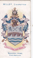 Borough Arms, 1907 - 171 Chelmsford - Wills Cigarette Card - Original  - Antique - Wills
