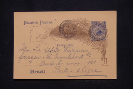 BRESIL - Entier Postal Pour Porto Alegre En 1898 - L 113005 - Enteros Postales