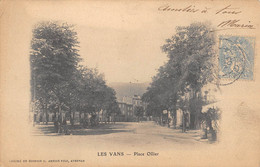 CPA 07 LES VANS PLACE OLLIER - Les Vans