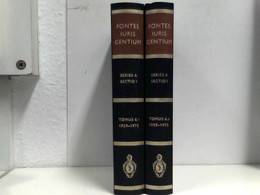 1959 - 1975 (Fontes Iuris Gentium) Serie A Sektion 1 (2 Bände) - Law