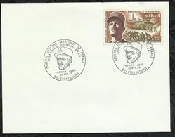 PREMIER JOUR . GENERAL LECLERC . MARECHAL DE FRANCE . 22 NOVEMBRE 1969 . STRASBOURG . - Lettres & Documents