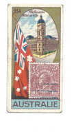 Chromo Australie Australia MELBOURNE Océania Drapeau Timbre Flag Stamp 1930s 2 Scans Rare 60 X 30 Mm Pub: Victoria - Victoria
