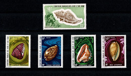 AFARS Et ISSAS  Thème COQUILLAGES  Lot De 5 Timbres Dont Série Complète De 4 Valeurs De 1972  Gomme Intacte ** MNH TTB - Unused Stamps