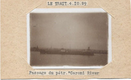 76 - LE TRAIT -  4-10-29  -PHOTO (6,5x9). PASSAGE DU PETR ." CARONI RIVER " - Le Trait
