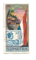 Chromo SUMATRA Indonesia Bengkalis Flag Stamp  En L'état Voir Les 2 Scans Rare 60 X 30 Mm Pub: Chocolat Victoria - Victoria