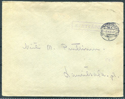 1941 Finland Kenttapostia Fieldpost Feldpost Cover - Militärmarken