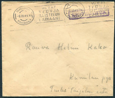 1941 Finland Kenttapostia Fieldpost Feldpost Cover - Military / Militaires / Militair