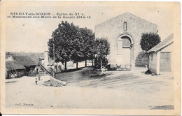 NEUILLY En DONJON - Eglise Du XIes Et Monument Aux Morts De La Guerre 1914-18 - Otros Municipios