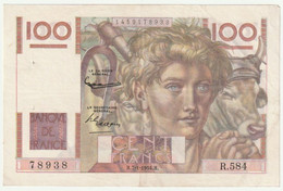 FRANCE - Billet  - Jeune Paysan - 100 Francs Du 7-1-1954   N°  78938   R.584   TTB - 100 F 1945-1954 ''Jeune Paysan''